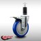 Service Caster 5'' SS Blue Poly Swivel 1-1/4'' Expanding Stem Caster Total Lock Brake SCC-SSEXTTL20S514-PPUB-BLUE-114 - alternate 2